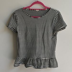 J Crew Peplum Tee Shirt